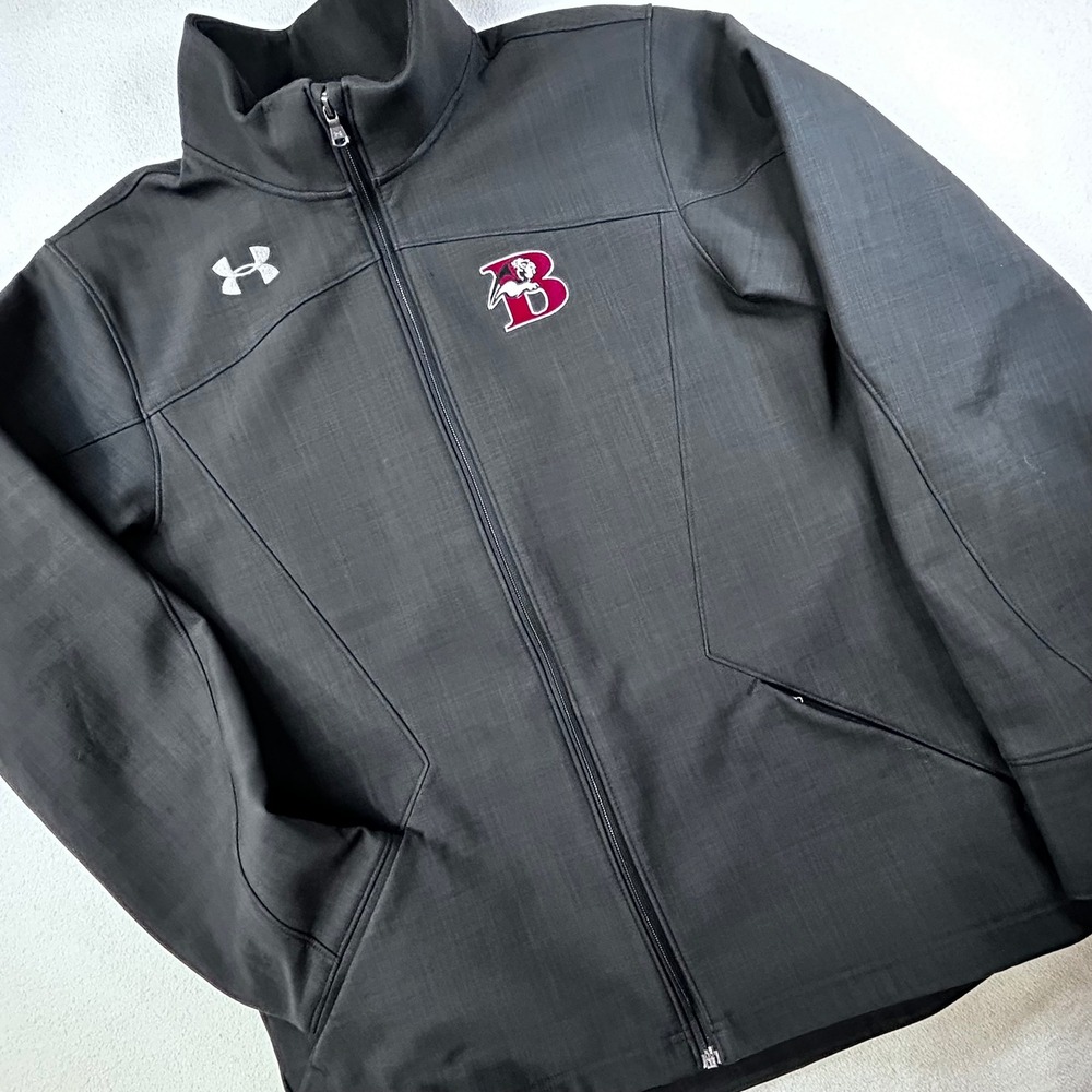 CYRIL BUSBEE CREATIVE ARTS Mens Med Under Armour ColdGear Infrared Black Jacket